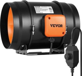 OEM Inline-rohrventilator, 203,2 Mm, Rauchabzug, Inline-kanalventilator Mit Variablem Drehzahlregler, Leiser Abluftventilator Mit Ac-motor F&uuml;r K&uuml;hlverst&auml;r