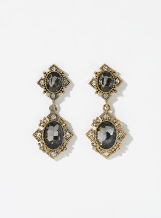 Simons Womens Ancient-stone long earrings