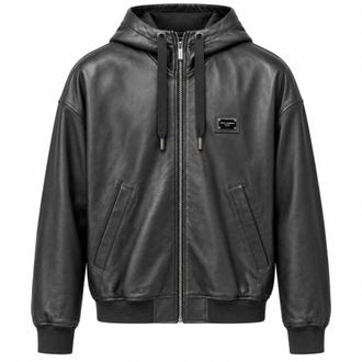 Dolce & Gabbana Chaqueta de Piel de Cordero - Jackets - Hombre - Negro - M