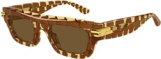 Bottega Veneta BV1321S 006 Mens Sunglasses Tortoiseshell Size 50