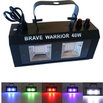 Trade Shop Trade Shop - Faro Faretto Rgb Proiettore A Led Multicolore Stroboscopica Sensore Sonoro 40w