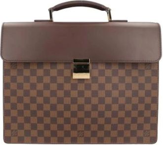 Louis Vuitton Pre-owned Handbags, male, Brown, Size: ONE SIZE Pre-owned Damier Briefcase