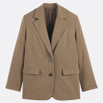 La Redoute Collections Oversized lange blazer, gestreept, Signature CLEANDRE