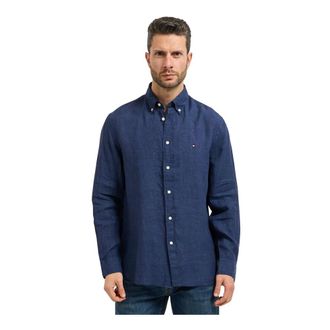 Tommy Hilfiger Heren, Overhemden, Blauw, Maat: XL