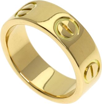 Cartier Love Yellow Gold (18K) Band Ring (Pre-Owned)