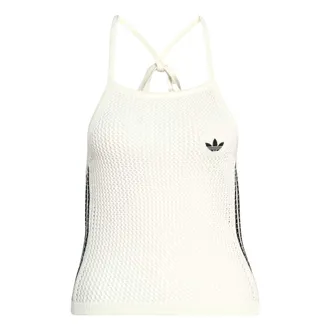 adidas (WMNS) adidas Crochet Top Asia Sizing White KC6485