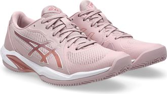 Asics Tennisschuh ASICS SOLUTION SWIFT FF 2 CLAY, Damen, Gr. 39,5, morganite, rose rouge, Textil, Schuhe Tennisschuh, Sandplatzschuhe f&uuml;r Aschepl&auml;tze