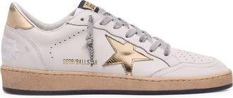 Golden Goose BALL-STAR SNEAKERS WITH GOLDEN STAR AND TAB ON THE HEEL - Golden Goose Deluxe Brand - Woman