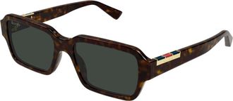 Gucci Sunglasses, unisex, Brown, Size: 54 MM Squared Sunglasses