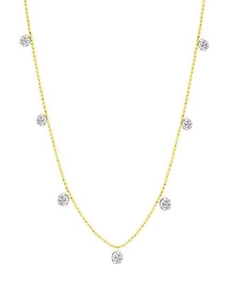 Graziela 18k yellow gold Small Floating diamond necklace - women - 18kt Yellow Gold/Diamond - One Size