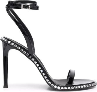 Giuseppe Zanotti Pumps - Dames - Sandalen met hakken - Zwart - 36 EU - Polyester - Schoenen