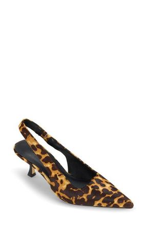 Yosi Samra Haven Genuine Calf Hair Slingback Pump in Leopard at Nordstrom, Size 8.5