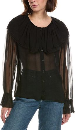 Frame Denim Frame The Tiered Statement Silk Blouse