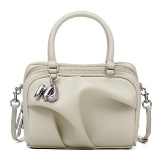 Marc Jacobs Handbags, female, White, Size: ONE SIZE The Micro Bauletto