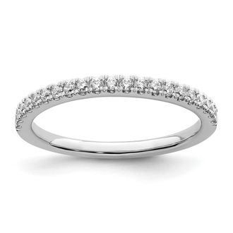 Diamond2Deal 14k Gold Lab Grown Diamond Wedding Band Ring 1/4Ct Clarity- VS Color- G-H