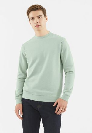 Indicode Sweatshirt INDICODE INFence, Herren, Gr. XXL, sea foam, Sweatware, Obermaterial: 60% Baumwolle, 40% Polyester, unifarben, regular fit normal, Rundhals