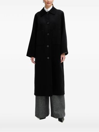 A|X Armani Exchange button-fastening coat - Black