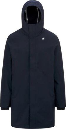 K-Way Thomas Bonded Jacket - Heren - Regenjassen - Blauw - S - Polyester - Jassen