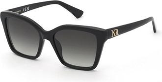 Nina Ricci SNR479 0700 Womens Sunglasses Black Size 54