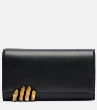Khaite Hand leather clutch