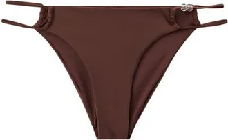 Mango Beaded Bikini Bottoms in Russet at Nordstrom, Size Medium