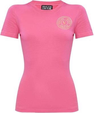 Versace Jeans Couture T-shirt V-Emblem - Rosa
