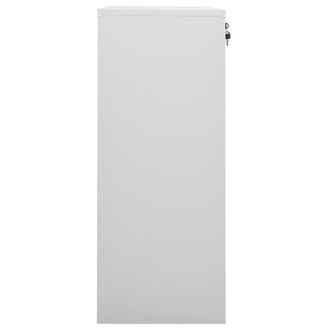 Berkfield Home Office Cabinet Light Grey 90x40x102 cm Steel | Size: 90 x 40 x 102 cm