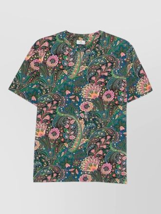 Etro short sleeves paisley floral print tshirt