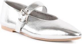 Seychelles Dream Team Mary Jane Flat in Silver at Nordstrom Rack, Size 9.5