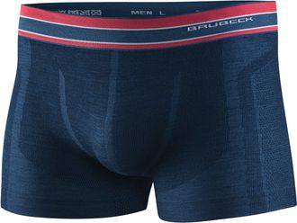 Brubeck Mens Merino wool boxer shorts mens thermal underwear mens anti chafing breathable antibacterial underwear. Dark Blue