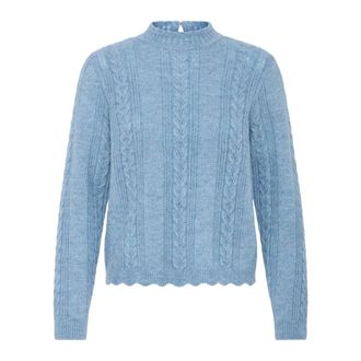 Ichi Maglione Povoke - - Knitwear - Donna - Blu - XS