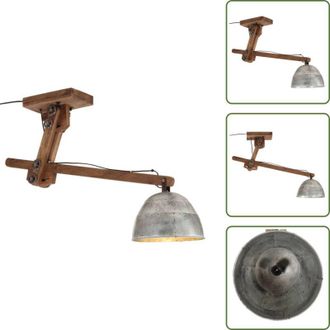 vidaXL Lampada vintage - vidaXL Lampada da Soffitto 25 W Argento Vintage 105x30x65-108cm E27 - Lampada a soffitto argento