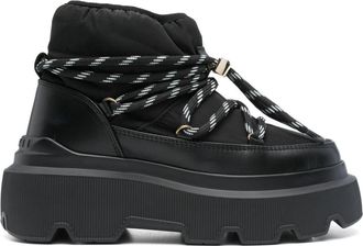 INUIKII Endurance Cozy boots - unisex - Fabric/Fabric/Rubber/Calf Leather - 36 - Black