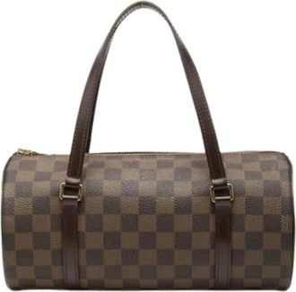 Louis Vuitton Pre-owned Vintage Handbag - Dames - Vintage Handtas - Bruin - ONE Size - Leer - Vintage
