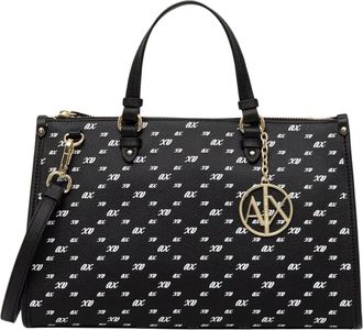 A|X Armani Exchange Crossbody Tas - Dames - Shoppers - Zwart - ONE Size - Leer - Tassen