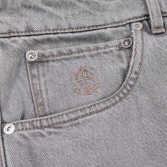 Brunello Cucinelli Light Grey Denim Jeans - Gray