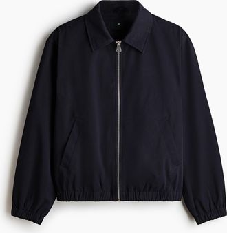 H&M Baumwolljacke mit Kragen - Blue