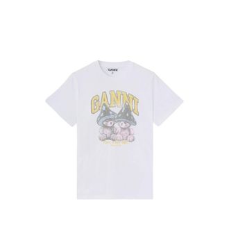 Ganni T-shirt With Mushroom Teddy