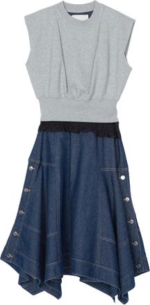 3.1 Phillip Lim asymmetric denim dress - Grey