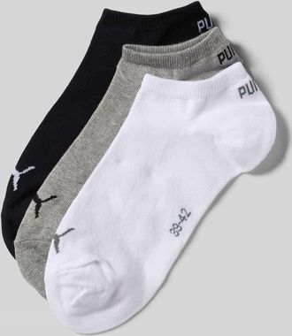 Puma Sneakersocken mit Logo im 3er-Pack in Offwhite, Größe 35-38