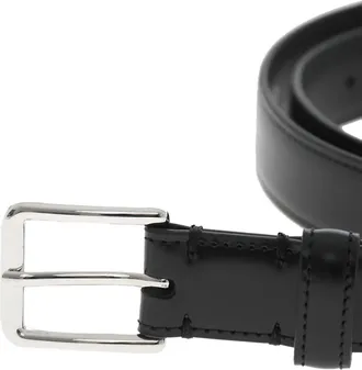 Dsquared2 Mens Genuine Leather Buckle Belt Black