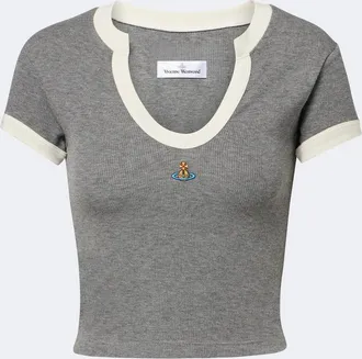 Vivienne Westwood T-shirt Baby Lima in maglia a coste