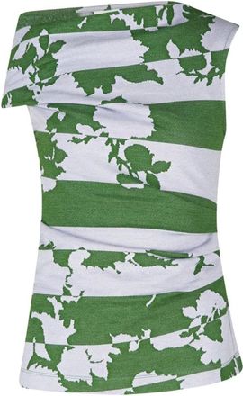 Dries Van Noten Tops, Dames, Groen, M, Katoen, Hunray Katoenen Top