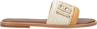 De Siena shoes Ibiza Slider - Dames - Sandalen - Beige - 38 EU - Leer - Schoenen
