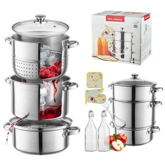 OEM Juicy Set: Exprimidor De 8 Litros, Botellas Y Accesorios