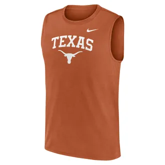 Nike Texas Primetime Arch Legend Nike Mens Dri-FIT College Muscle Tank Top in Orange | 01B381FTXE-G1M