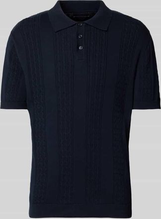 Mc Neal Regular Fit Poloshirt mit kurzer Knopfleiste in Dunkelblau, Größe XXXL
