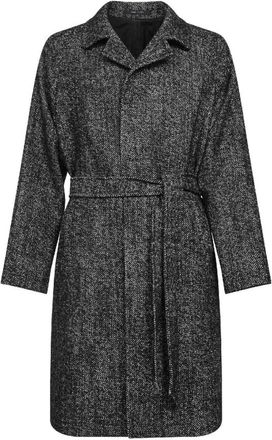 Tagliatore Salomon Midi Coat - Heren - Jas met riem - Zwart - M - Wol - Jassen
