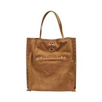 Zanellato Tote Bags, female, Brown, Size: ONE SIZE ASpasso Tote