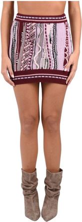 Laneus Falda de jacquard entallada - Skirts - Mujer - Multicolor - M